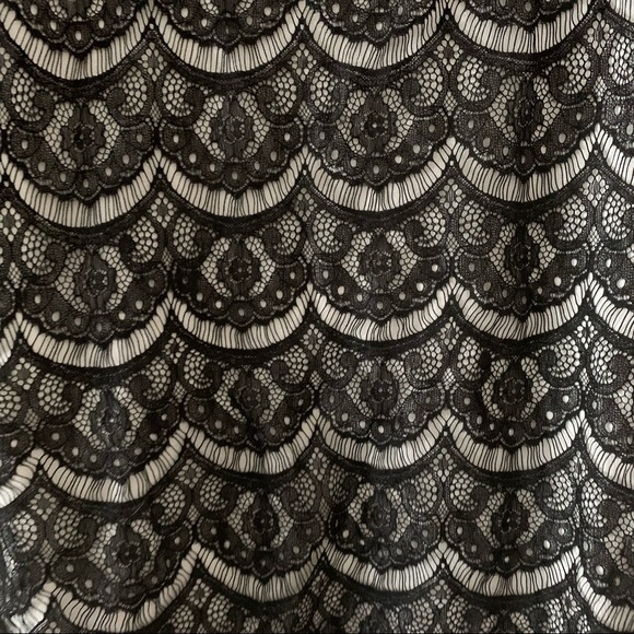 White with black lace sweater - Picture 3 of 6